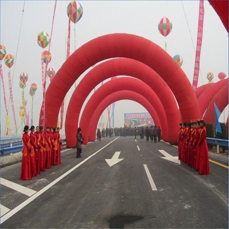 桥西开业纯红拱门